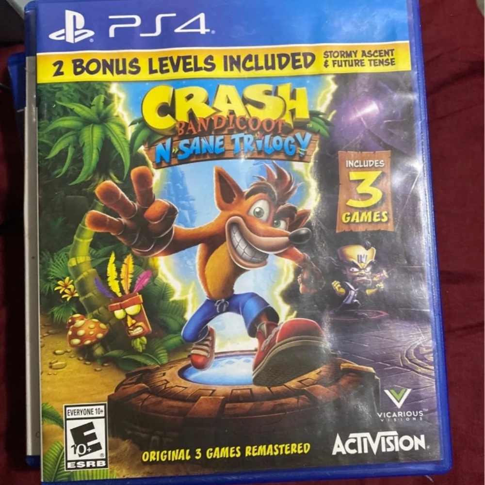 PS4 CRASH N-SANE TRILOGY Game